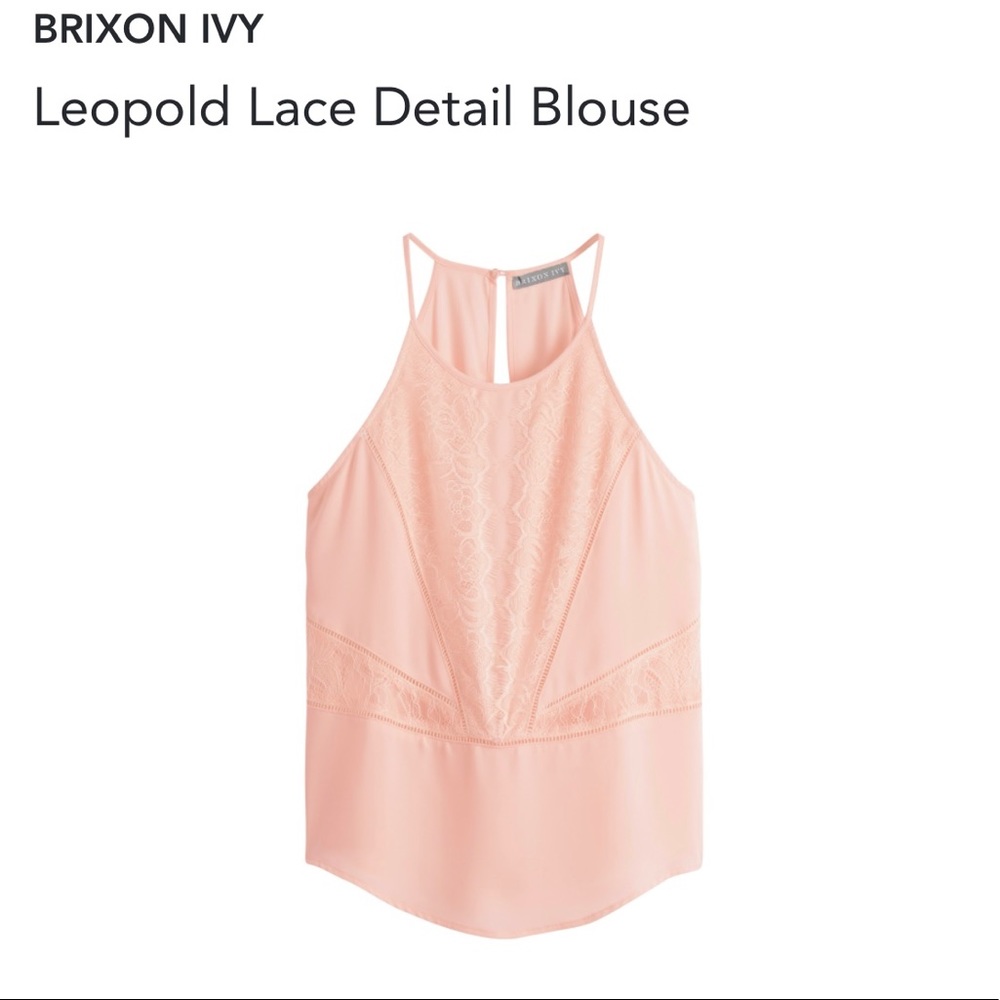 Peach lace top - Brixon Ivy - M